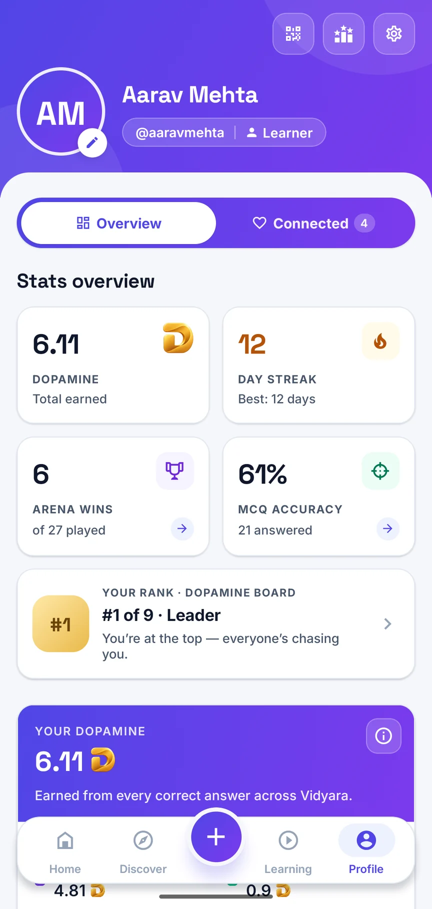 A student profile